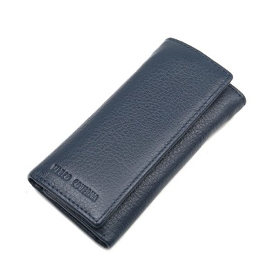 Женская кожаная ключница Marco Coverna (5551-5) синяя