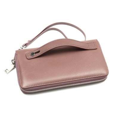 Женский кожаный кошелек-клатч Marco Coverna (7003p-6) пудровый Женский кожаный кошелек-клатч Marco Coverna (7003p-6) пудровый