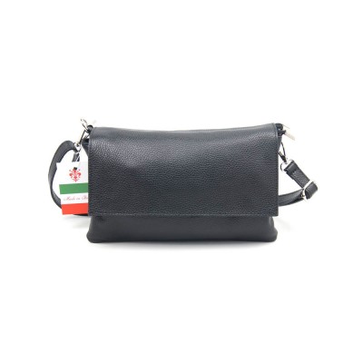 Женская кожаная сумка кросс-боди VEZZE 2626 черная