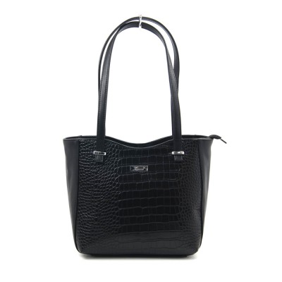 Сумка женская Karen Wiwiana D395 черная крокодил