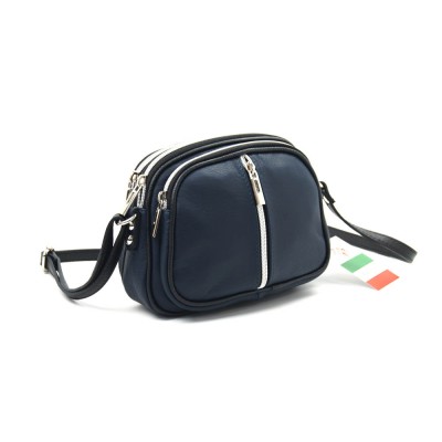 Женская кожаная сумка VEZZE 217 синяя Женская кожаная сумка VEZZE 217 синяя