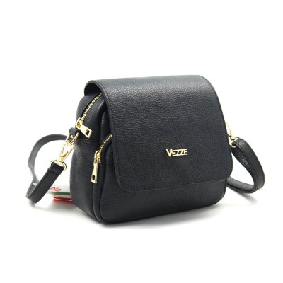 Женская кожаная сумка VEZZE 2344 черная Женская кожаная сумка VEZZE 2344 черная