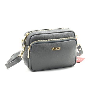 Женская кожаная сумка VEZZE 2342 серая Женская кожаная сумка VEZZE 2342 серая