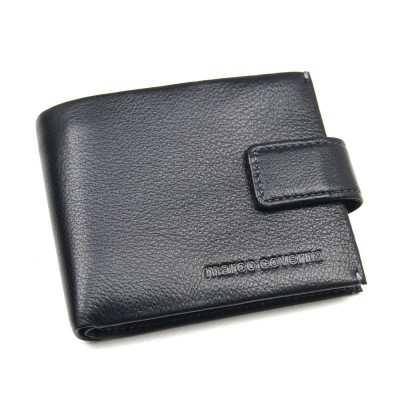 Мужской кожаный кошелек Marco Coverna 4M-611 черный