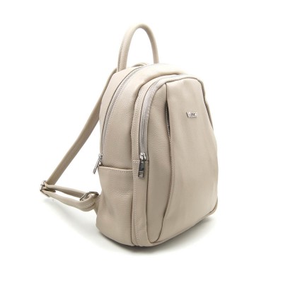 Женский кожаный рюкзак VEZZE 2136 бежевый Женский кожаный рюкзак VEZZE 2136 бежевый