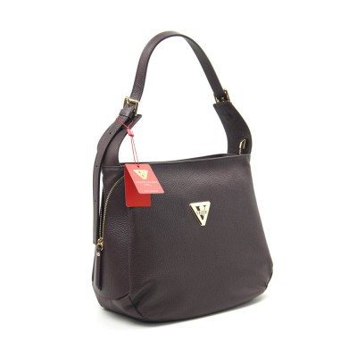 Женская кожаная сумка VEZZE 2346 коричневая Женская кожаная сумка VEZZE 2346 коричневая