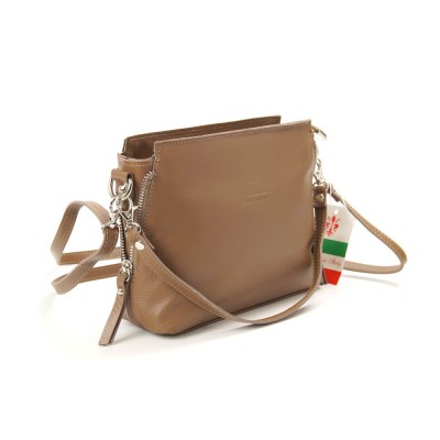 Женская кожаная сумка VEZZE 1338 темно-бежевая Женская кожаная сумка VEZZE 1338 темно-бежевая