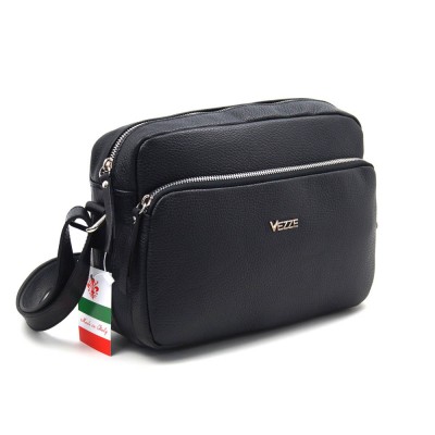 Женская кожаная сумка VEZZE 2332N черная Женская кожаная сумка VEZZE 2332N черная