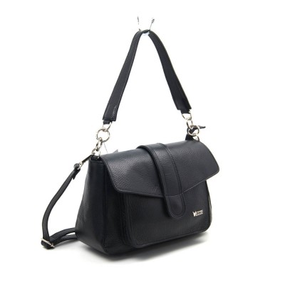 Женская кожаная сумка VEZZE 2372 черная Женская кожаная сумка VEZZE 2372 черная