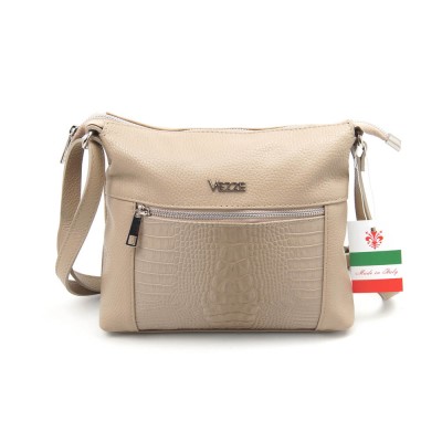 Женская кожаная сумка VEZZE 2327 темно-бежевая Женская кожаная сумка VEZZE 2327 темно-бежевая