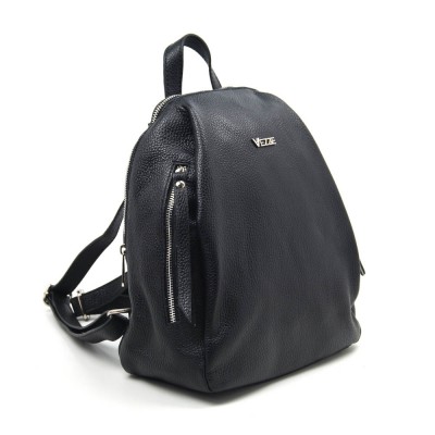 Женский кожаный рюкзак VEZZE 2376 черный Женский кожаный рюкзак VEZZE 2376 черный