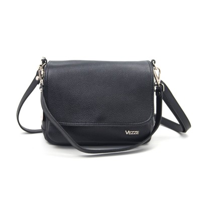 Женская кожаная сумка VEZZE 2347 черная Женская кожаная сумка VEZZE 2347 черная
