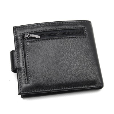 Мужской кожаный кошелек Marco Coverna 616-H черный Мужской кожаный кошелек Marco Coverna 616-H черный