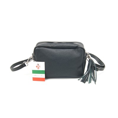 Женская кожаная сумка кросс-боди VEZZE 2386 черная Женская кожаная сумка кросс-боди VEZZE 2386 черная