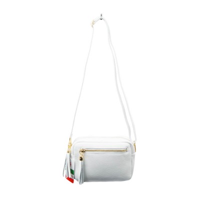 Женская кожаная сумка VEZZE 2386 белая