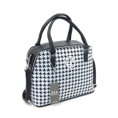 Сумка женская ZIA Berna ZE163 черно-белая Сумка женская ZIA Berna ZE163 черно-белая