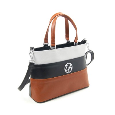 Сумка женская ZIA Suri ZI137-P черно-бело-рыжая Сумка женская ZIA Suri ZI137-P черно-бело-рыжая