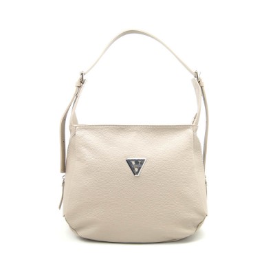 Женская кожаная сумка VEZZE 2346 бежевая