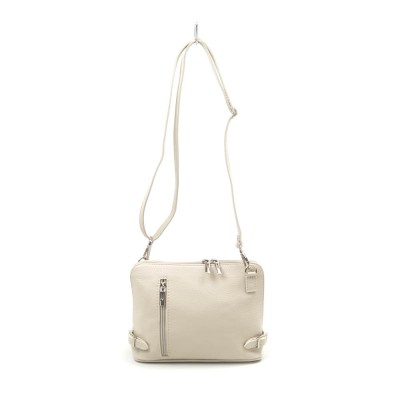 Женская кожаная сумка VEZZE 2396 бежевая