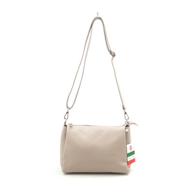 Женская кожаная сумка VEZZE 2384 бежевая