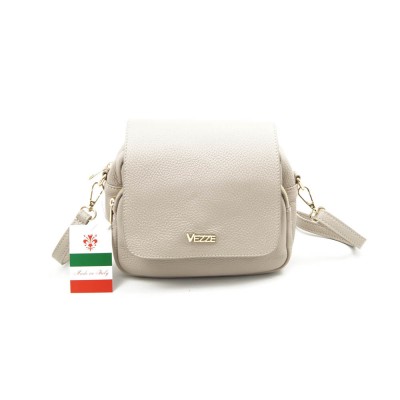 Женская кожаная сумка VEZZE 2344 светло-бежевая Женская кожаная сумка VEZZE 2344 светло-бежевая
