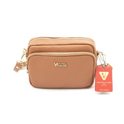 Женская кожаная сумка VEZZE 2342 рыжая Женская кожаная сумка VEZZE 2342 рыжая