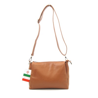 Женская кожаная сумка VEZZE 2384 рыжая