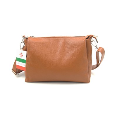 Женская кожаная сумка VEZZE 2384 рыжая Женская кожаная сумка VEZZE 2384 рыжая