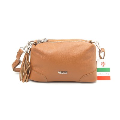 Сумка кожаная кросс-боди VEZZE 2414 рыжая Сумка кожаная кросс-боди VEZZE 2414 рыжая