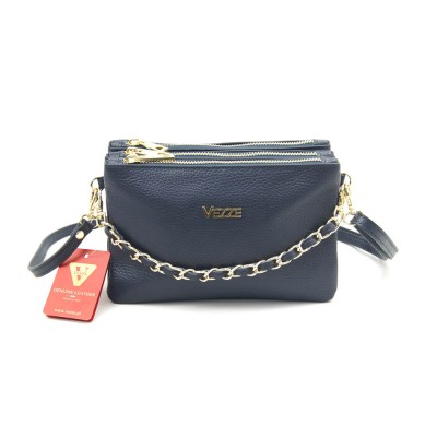 Сумка кожаная кросс-боди VEZZE 2368 синяя Сумка кожаная кросс-боди VEZZE 2368 синяя