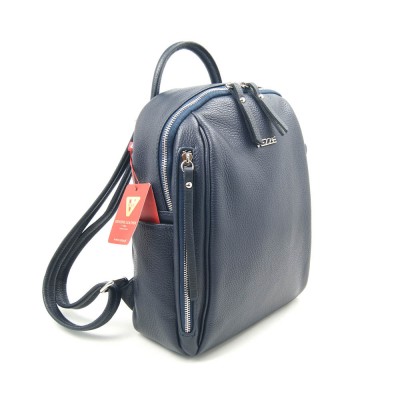 Женский кожаный рюкзак VEZZE 2137 синий Женский кожаный рюкзак VEZZE 2137 синий