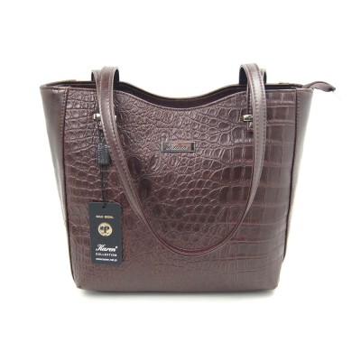 Сумка женская Karen Wiwiana D395 коричневая крокодил Сумка женская Karen Wiwiana D395 коричневая крокодил