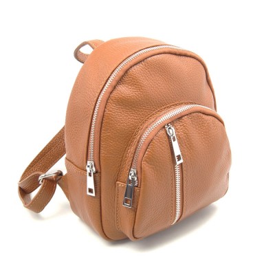 Женский кожаный рюкзак VEZZE 2428 рыжий Женский кожаный рюкзак VEZZE 2428 рыжий