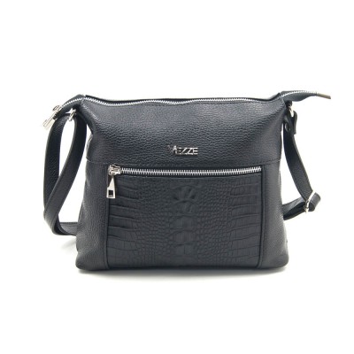 Женская кожаная сумка VEZZE 2327 черная Женская кожаная сумка VEZZE 2327 черная