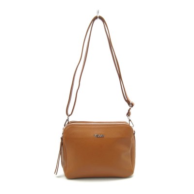 Сумка кожаная кросс-боди VEZZE 1420Н рыжая