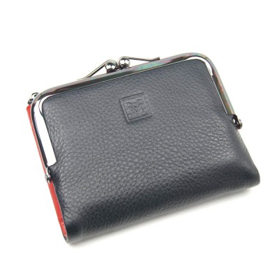 Женский кожаный кошелек Vermari 9930-1806 черно-красный Женский кожаный кошелек Vermari 9930-1806 черно-красный