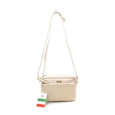 Женская кожаная сумка VEZZE 2422 светло-бежевая