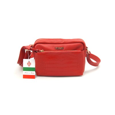 Женская кожаная сумка VEZZE 2422 красная Женская кожаная сумка VEZZE 2422 красная