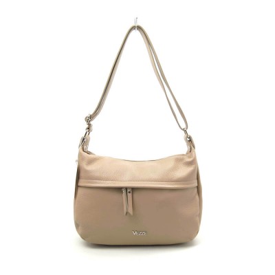 Женская кожаная сумка VEZZE 2432 бежевая