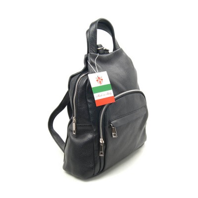 Женский кожаный рюкзак VEZZE 2470 черный Женский кожаный рюкзак VEZZE 2470 черный