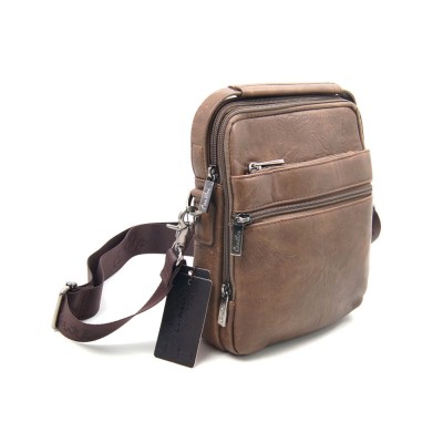 Мужская сумка Cantlor 1312 М-16 коричневая Мужская сумка Cantlor 1312 М-16 коричневая