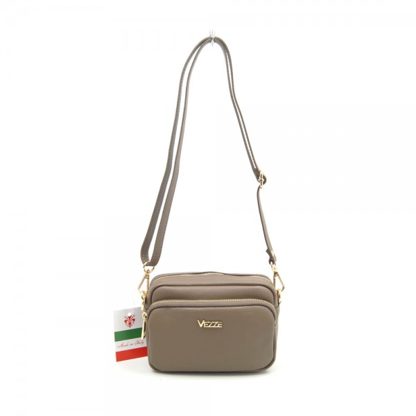 Женская кожаная сумка VEZZE 2342 тауп Женская кожаная сумка VEZZE 2342 тауп