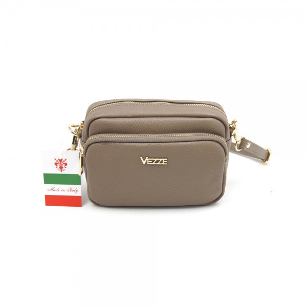 Женская кожаная сумка VEZZE 2342 тауп Женская кожаная сумка VEZZE 2342 тауп