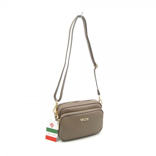 Женская кожаная сумка VEZZE 2342 тауп Женская кожаная сумка VEZZE 2342 тауп