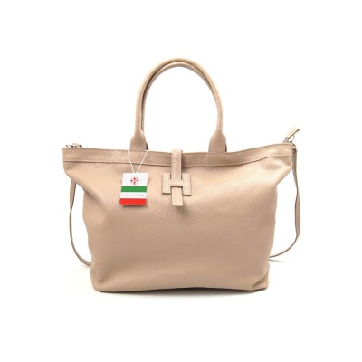 Женская кожаная сумка VEZZE 2358 бежевая