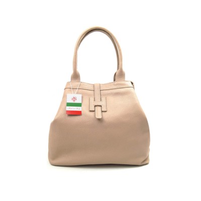 Женская кожаная сумка VEZZE 2358 бежевая Женская кожаная сумка VEZZE 2358 бежевая