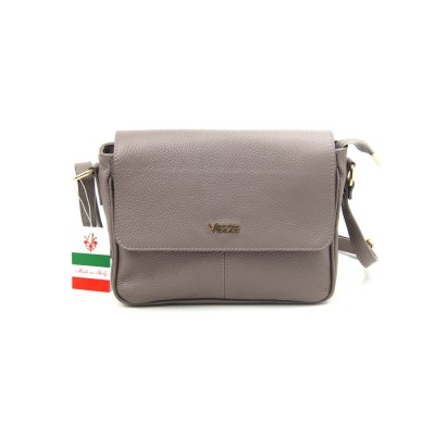 Женская кожаная сумка VEZZE 2485 серо-бежевая Женская кожаная сумка VEZZE 2485 серо-бежевая
