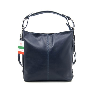 Женская кожаная сумка VEZZE 088 синяя