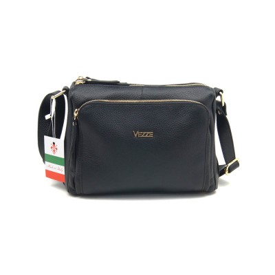 Женская кожаная сумка VEZZE 1355HG черная Женская кожаная сумка VEZZE 1355HG черная