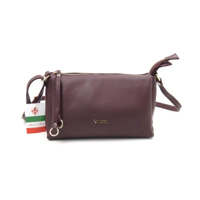 Женская кожаная сумка VEZZE 1940 бордовая Женская кожаная сумка VEZZE 1940 бордовая